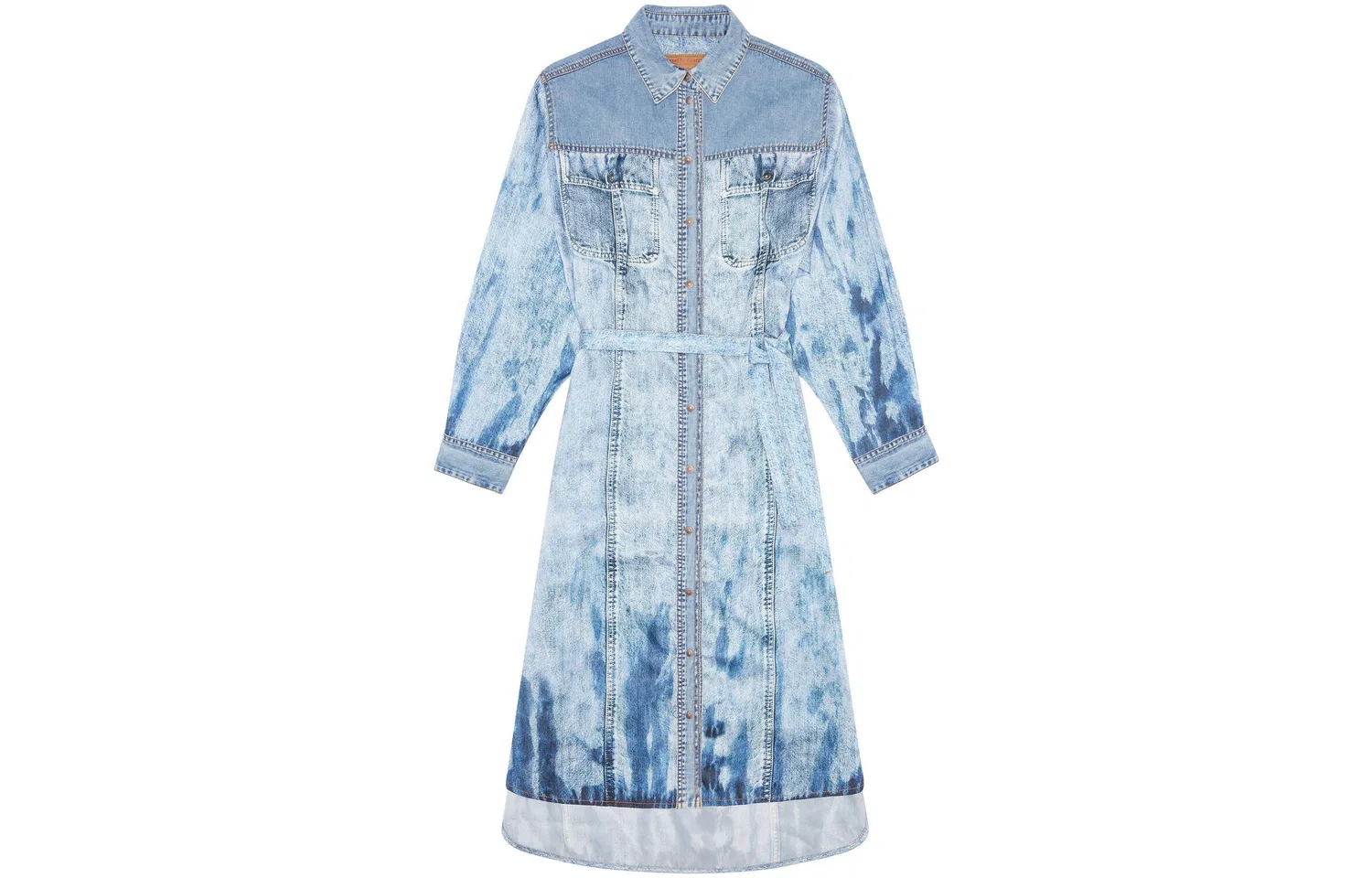 Джинсовая мини-юбка для женщин light blue DIESEL