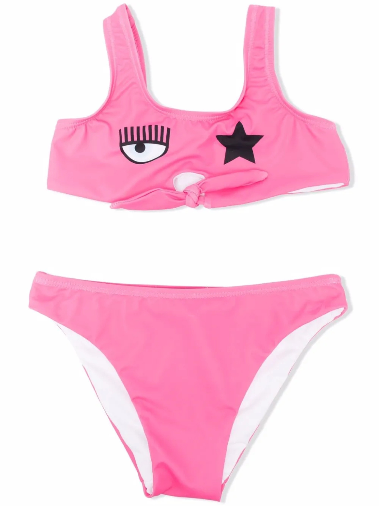 

Бикини с принтом Chiara Ferragni Kids, розовый