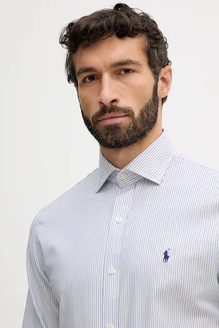 Рубашка из хлопка Polo Ralph Lauren, синий — фото 4