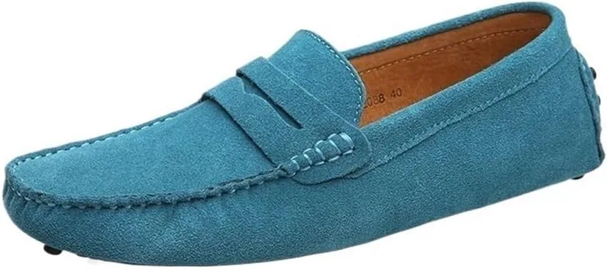 Мокасины мужские замшевые, Blue UOPYNE
