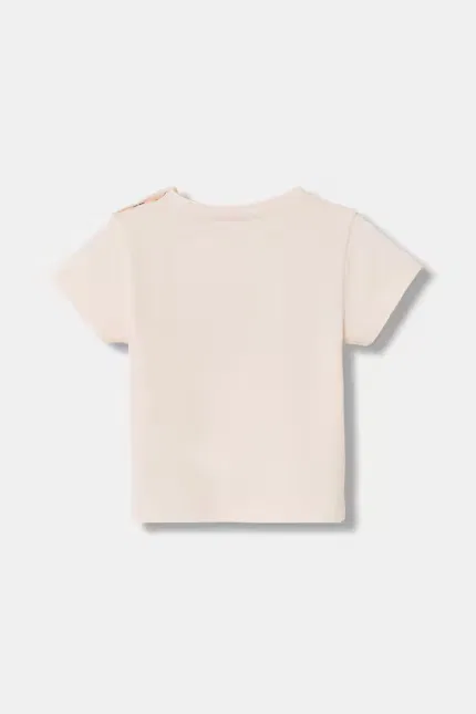 Футболка хлопковая United Colors of Benetton, бежевый — фото 2