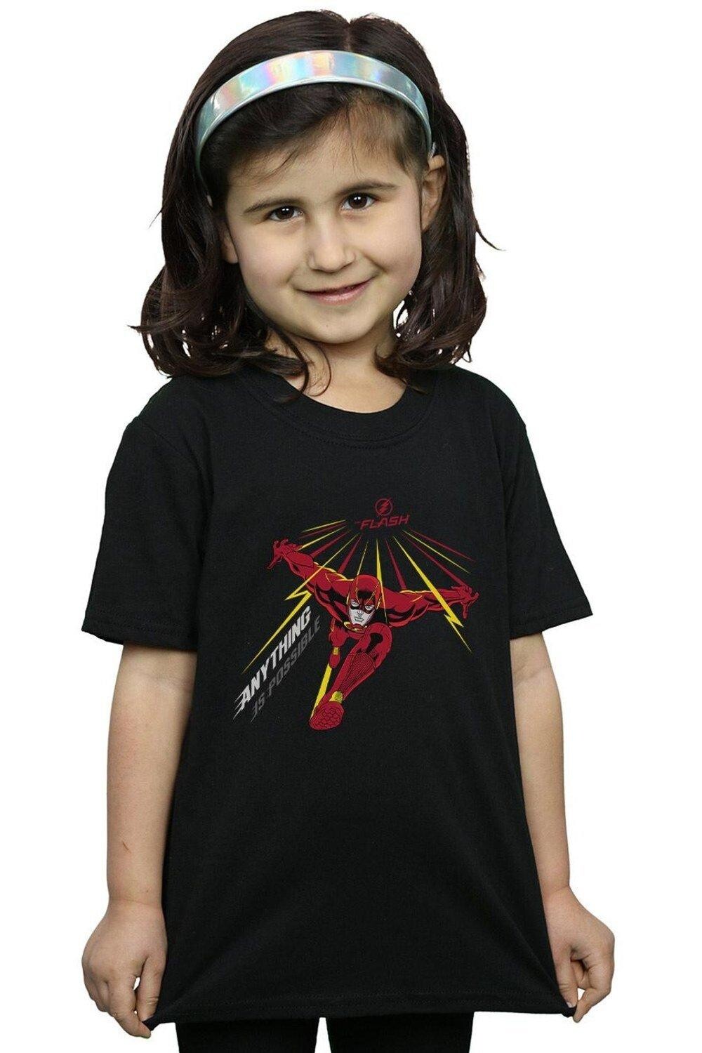 

Хлопковая футболка Flash «Все возможно» DC Comics, черный