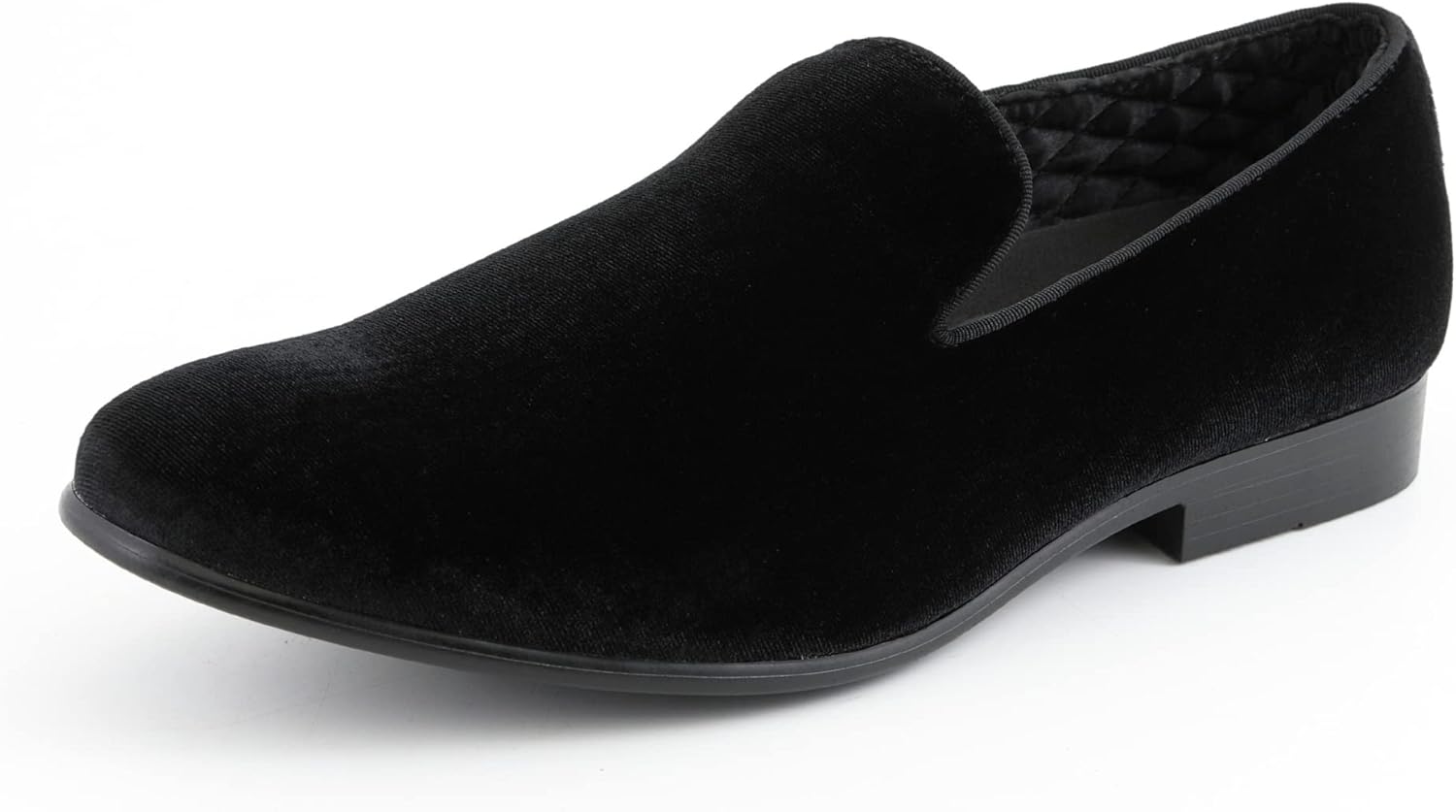 

Мужские деловые туфли Amali Fishman из бархата с стеганым дизайном, без шнуровки, мокасины для мужчин, бархатные лоферы, оригинальные смокинговые мужские туфли-тапочки, черный