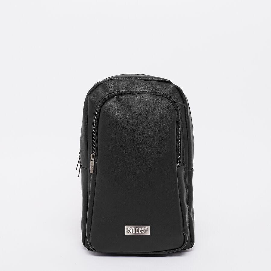 

Рюкзак Metal Badge Basic Logo Fake Leather Sling Bag SNIPES, цвет black