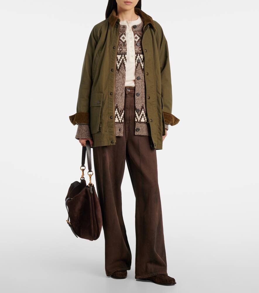 Кардиган из шерсти с жаккардом Fair Isle Polo Ralph Lauren, Mushroom Multi — фото 2
