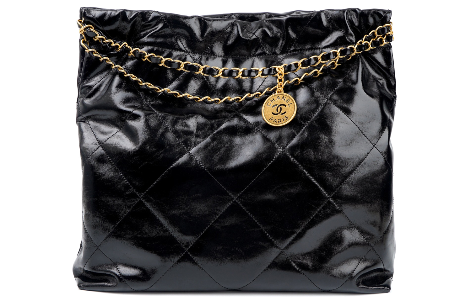 CHANEL Сумка через плечо из телячьей кожи малая женская черная — фото 3