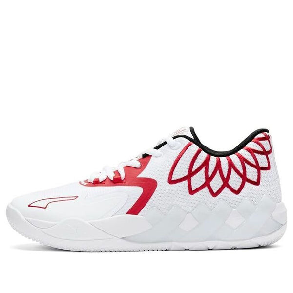 

Кроссовки mb.01 low lamelo ball 'team colors - white high risk red' Puma, белый