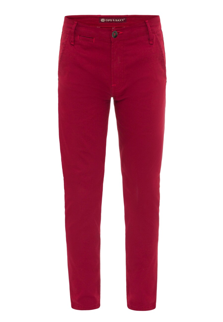 

Узкие брюки CIPO & BAXX, темно-красный