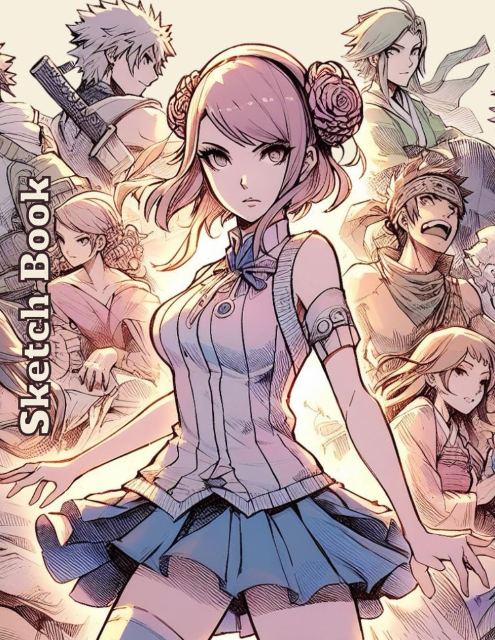 

Sketchbook: Anime Personal Artist Book for Girls - Durable Soft Cover - 8.5" x 11" - 108 Pages (Independently published)