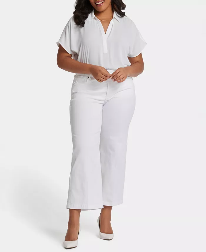 

Джинсы Teresa Plus Size Wide Leg до щиколотки NYDJ, белый