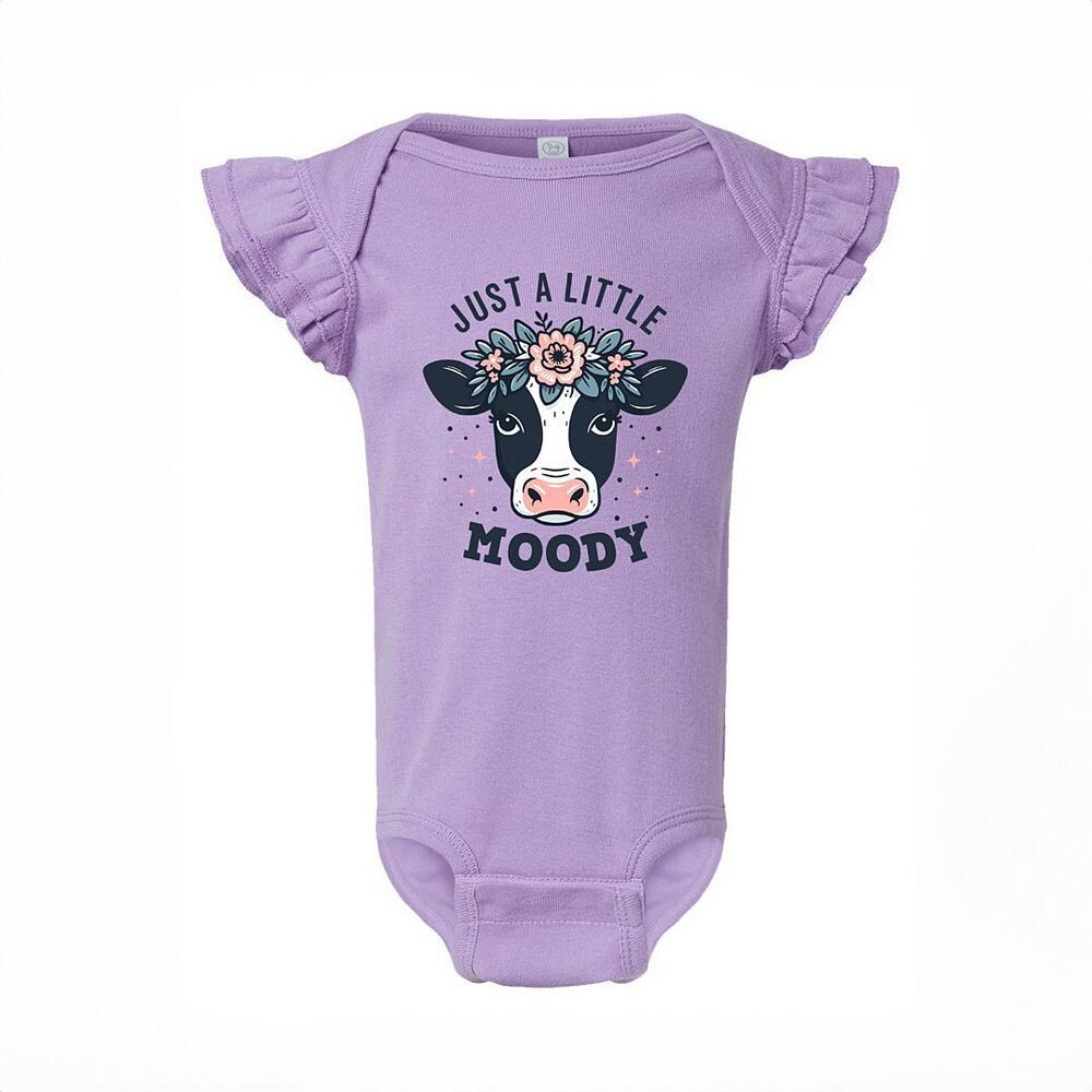 

Боди A Little Moody Baby с развевающимися рукавами The Juniper Shop, цвет Lavender