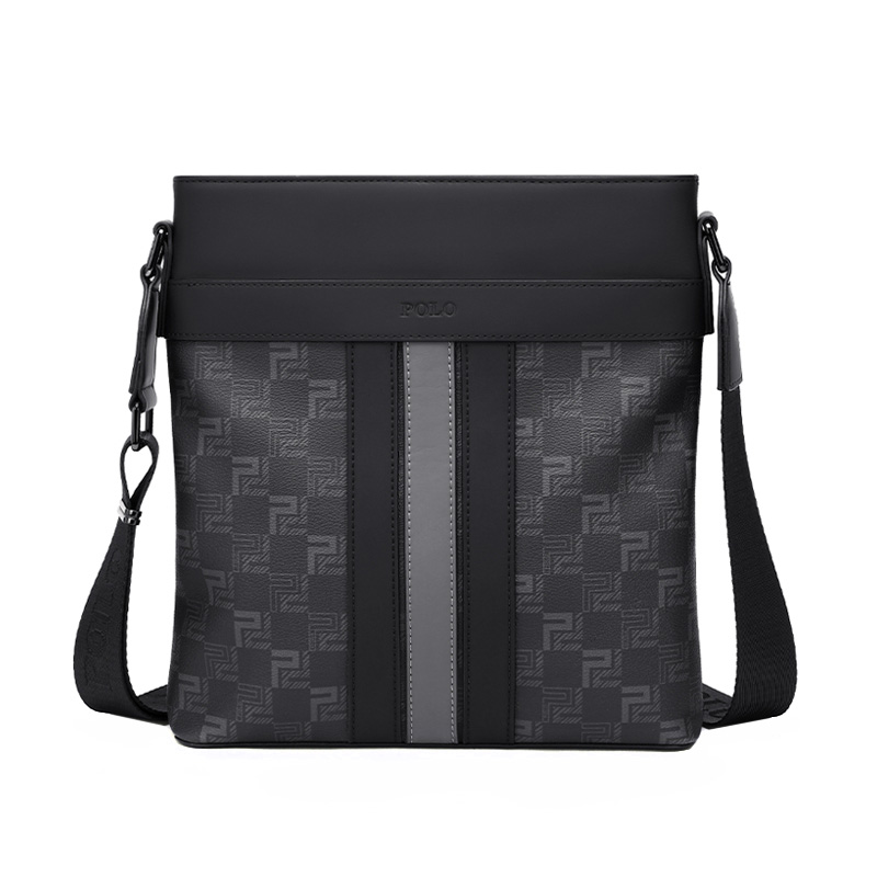

POLO Кожаный мужской кроссбоди, Black 2