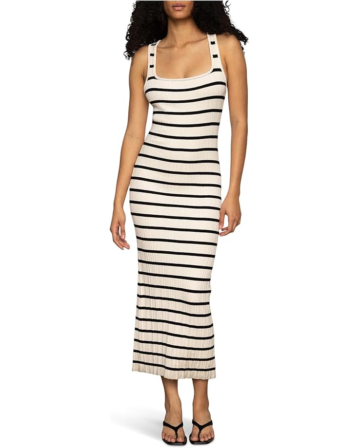 

Платье Sanctuary Starlit Rib Maxi, цвет Light Oat/Black 3