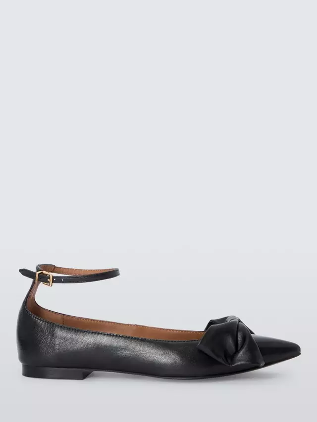 

Балетки John Lewis Hibicus Feature Bow Smart, черный