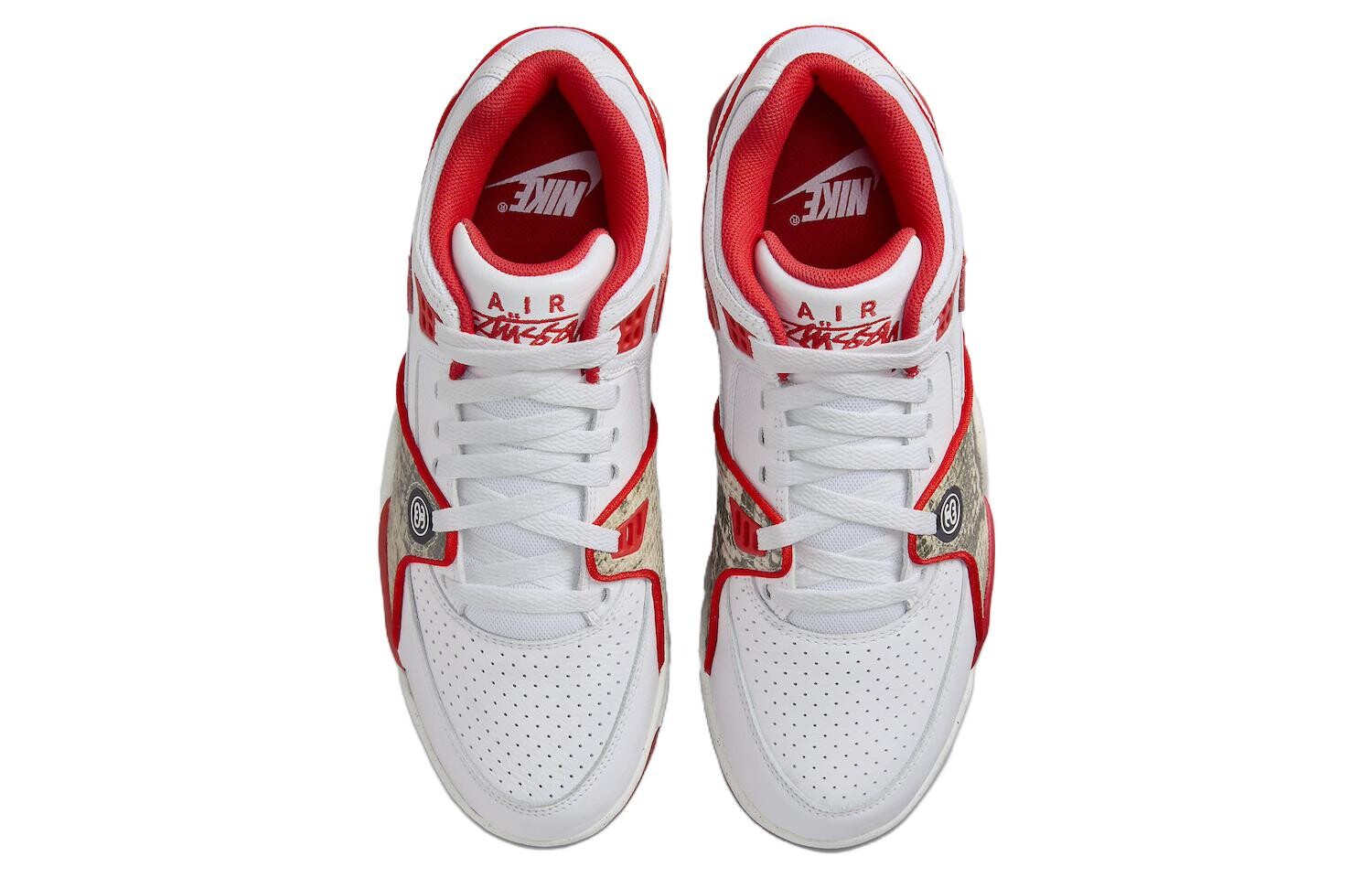 Мужские баскетбольные кроссовки Nike Air Flight 89 Vintage, Белый/Красный — фото 4