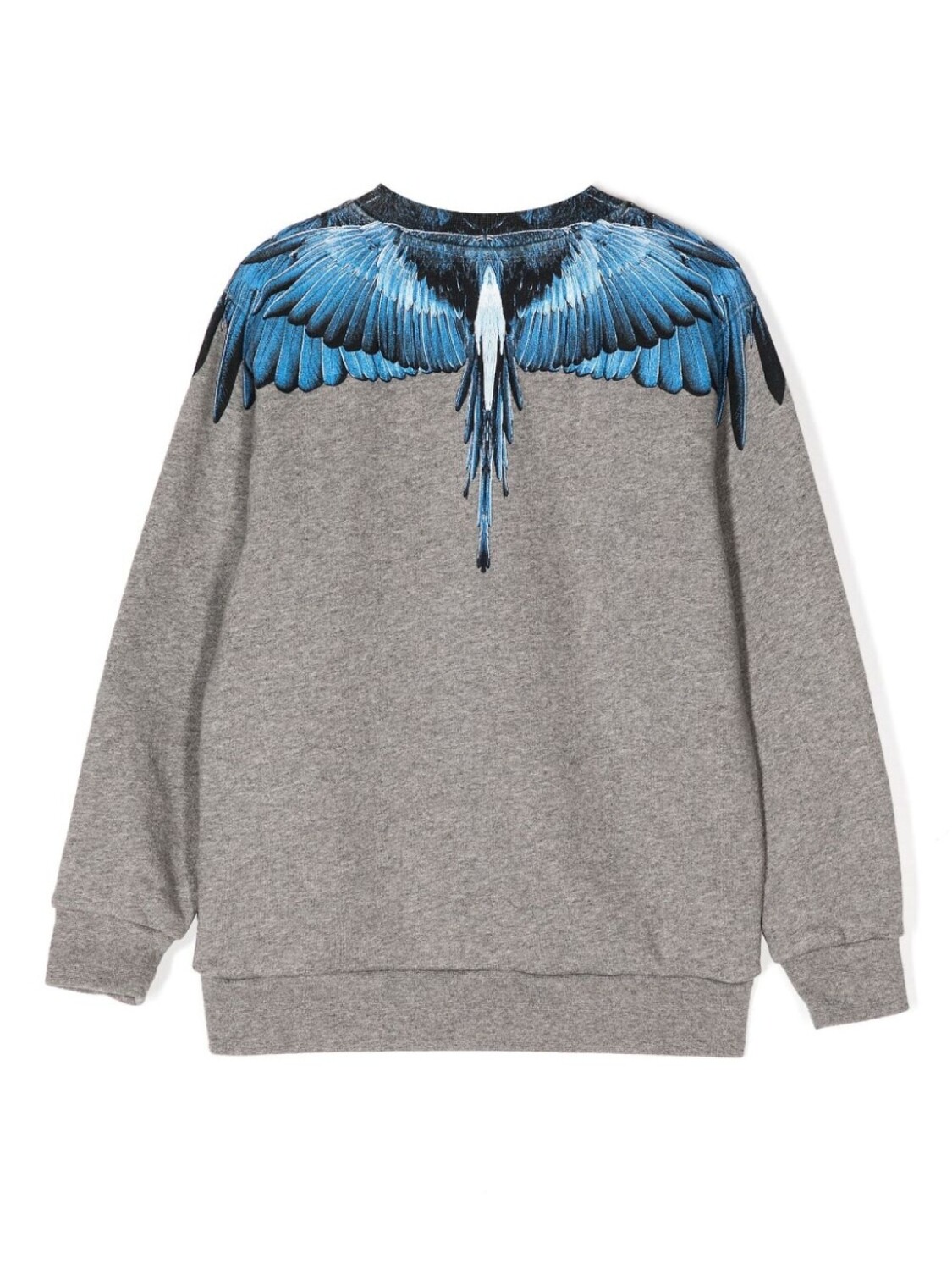 Толстовка с принтом Wings Marcelo Burlon County Of Milan Kids, серый — фото 2