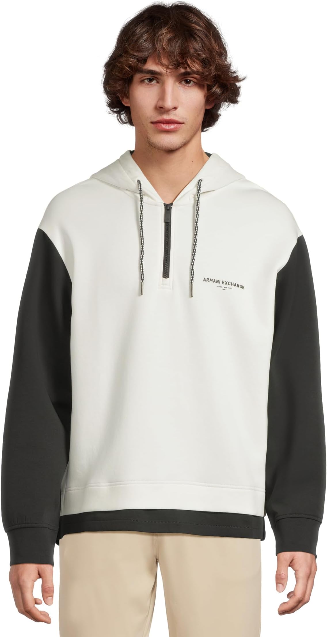 

Толстовка Armani Exchange Sweat Shirt, цвет Off White/Jet Set