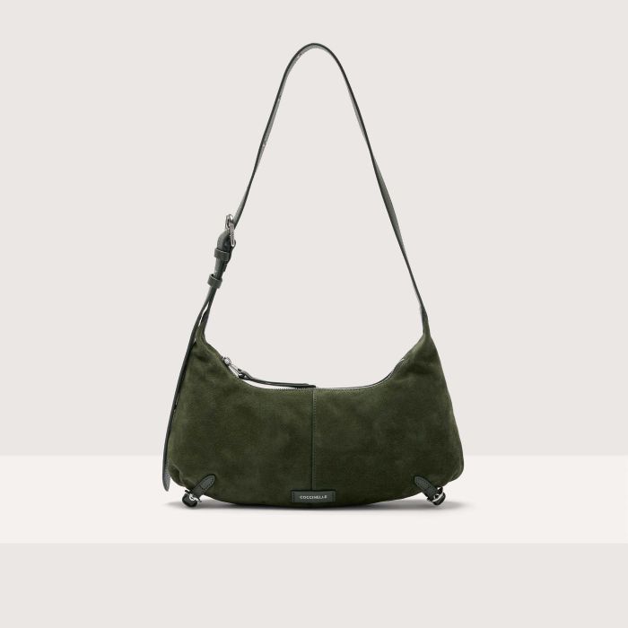 

Сумка через плечо Coccinelle Abigail suede bimaterial small, цвет Alga