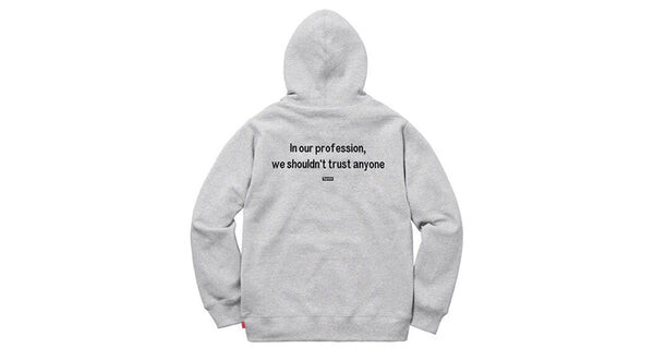 Толстовка fw18 the killer hooded sweatshirt heather 'grey' Supreme, серый — фото 3