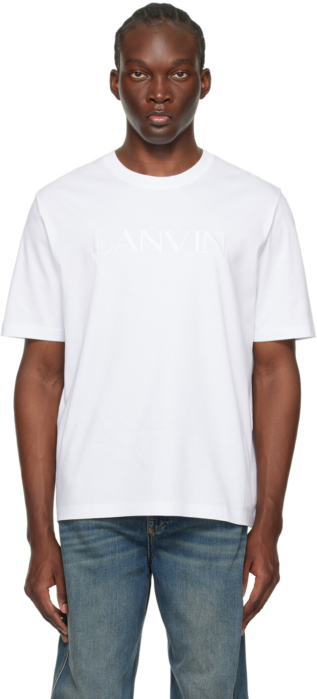 

Белая футболка оверсайз Lanvin