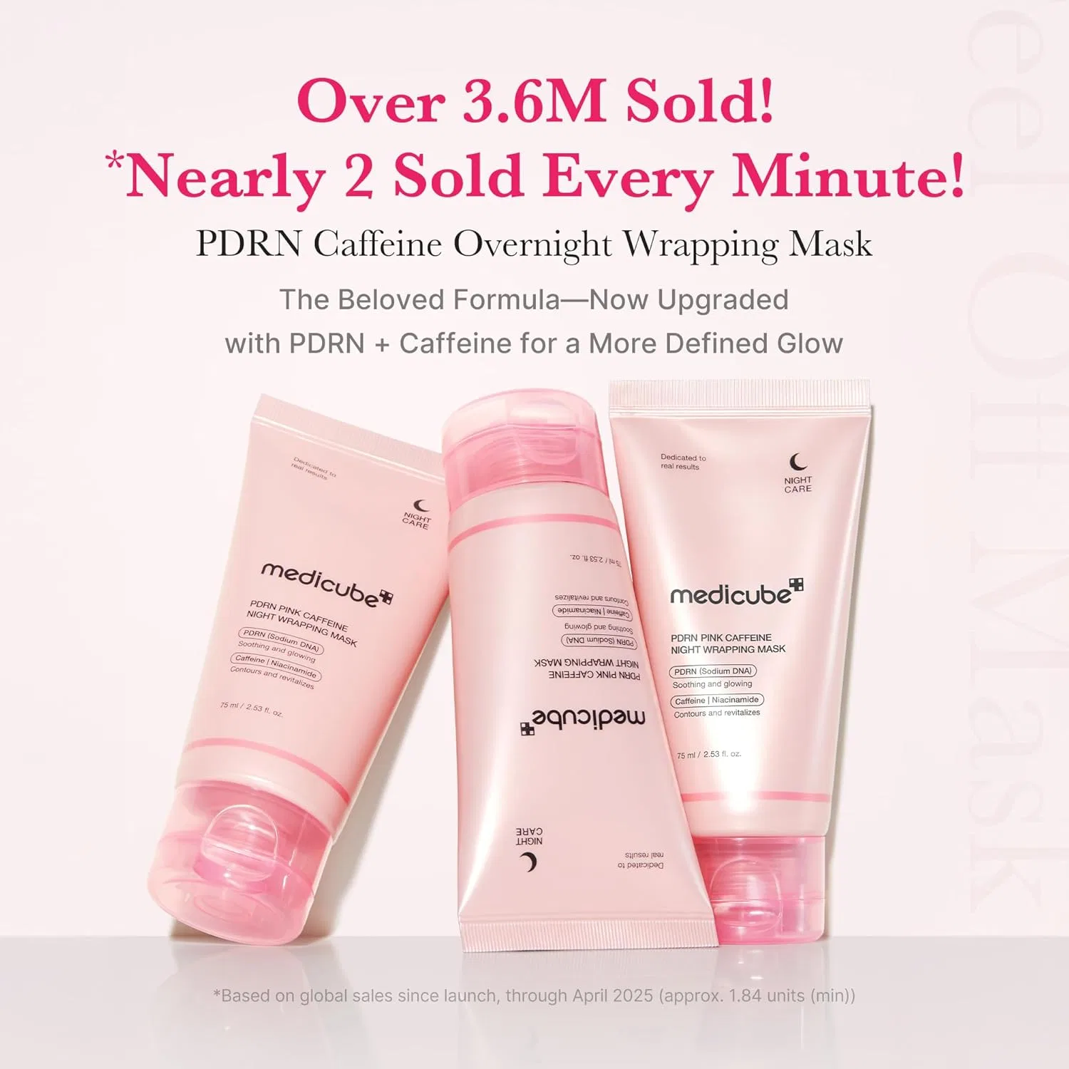 Маска для лица Medicube — Ночная -пленка для лица «PDRN Caffeine Overnight Rollable Peel-Off» от, 75 мл — фото 2