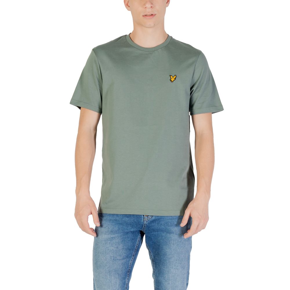 

Зеленая хлопковая футболка Lyle & Scott