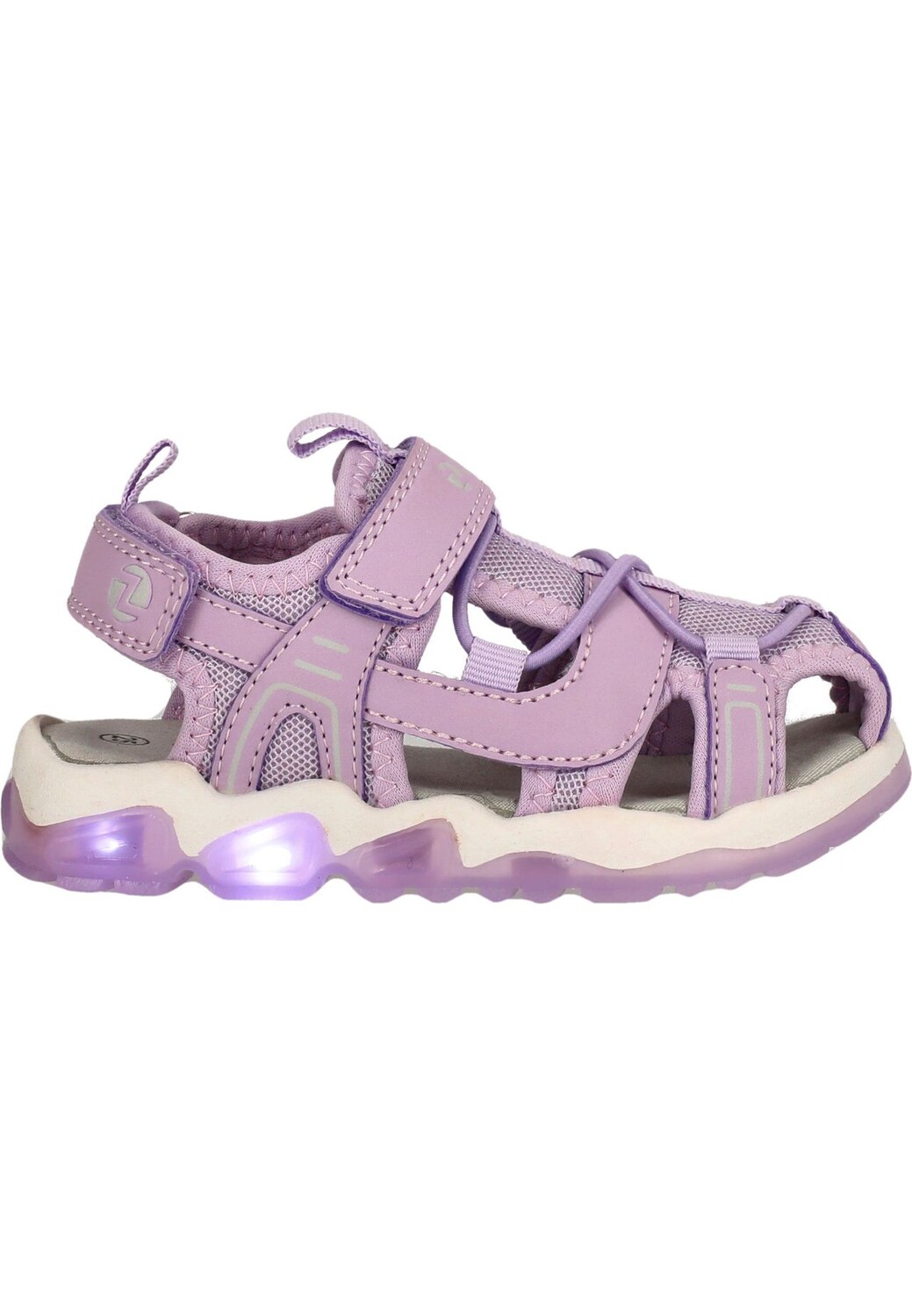 Сандалии Jugoe со светящейся подошвой и защищенным мыском ZIGZAG, цвет Pastel Lilac — фото 3