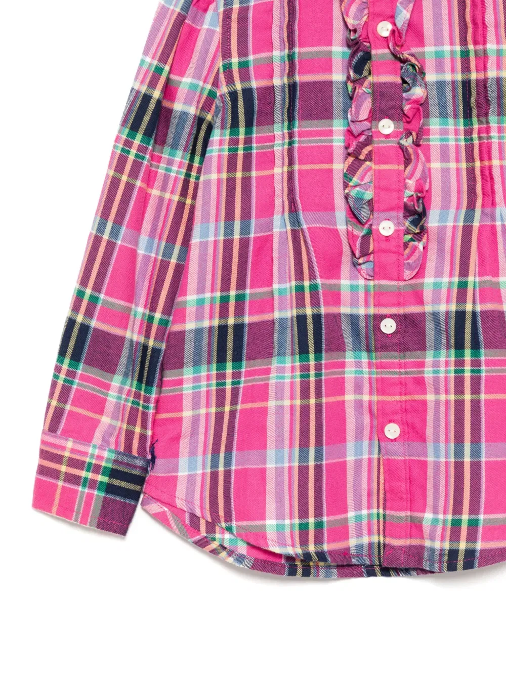 Рубашка в клетку Polo Ralph Lauren Kids, розовый — фото 3