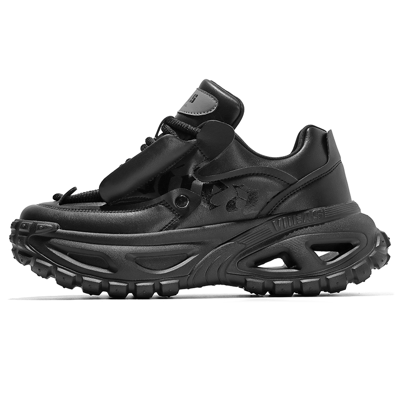 

VIIEAS Мужские низкие массивные кроссовки All Black, цвет All Black