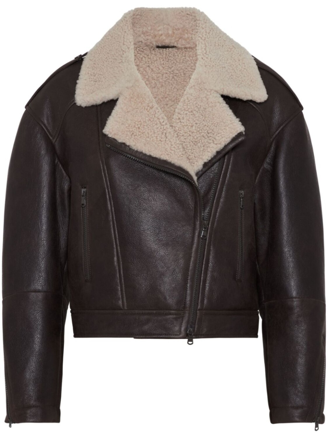 

Brunello Cucinelli куртка с меховым воротником, коричневый