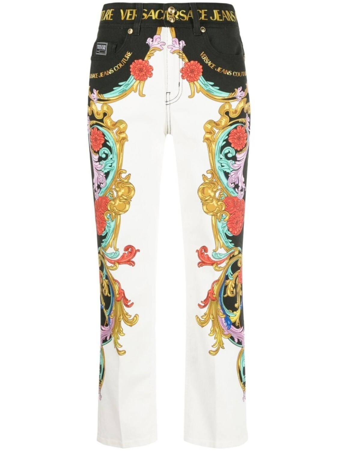 

Versace Jeans Couture брюки с логотипом, белый