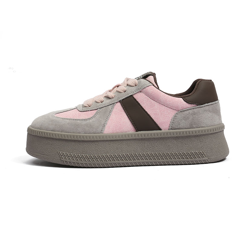 

Кроссовки CENTRAL&KITTY Skateboarding Shoes Women's Low-top, серый/розовый