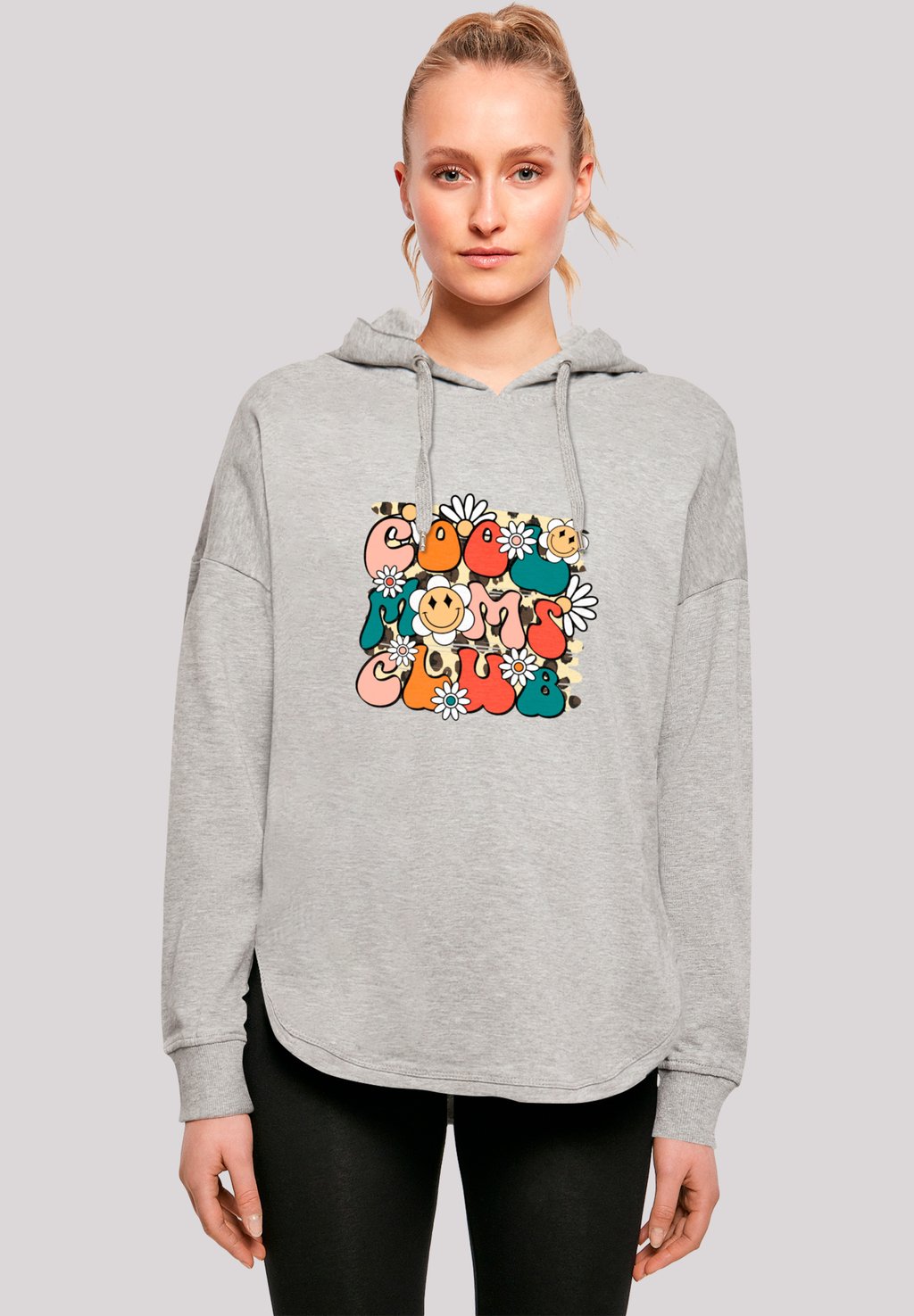 

Толстовка MUTTERTAG COOL MOMS CLUB RETRO BLUMEN - Hoodie F4NT4STIC, серый