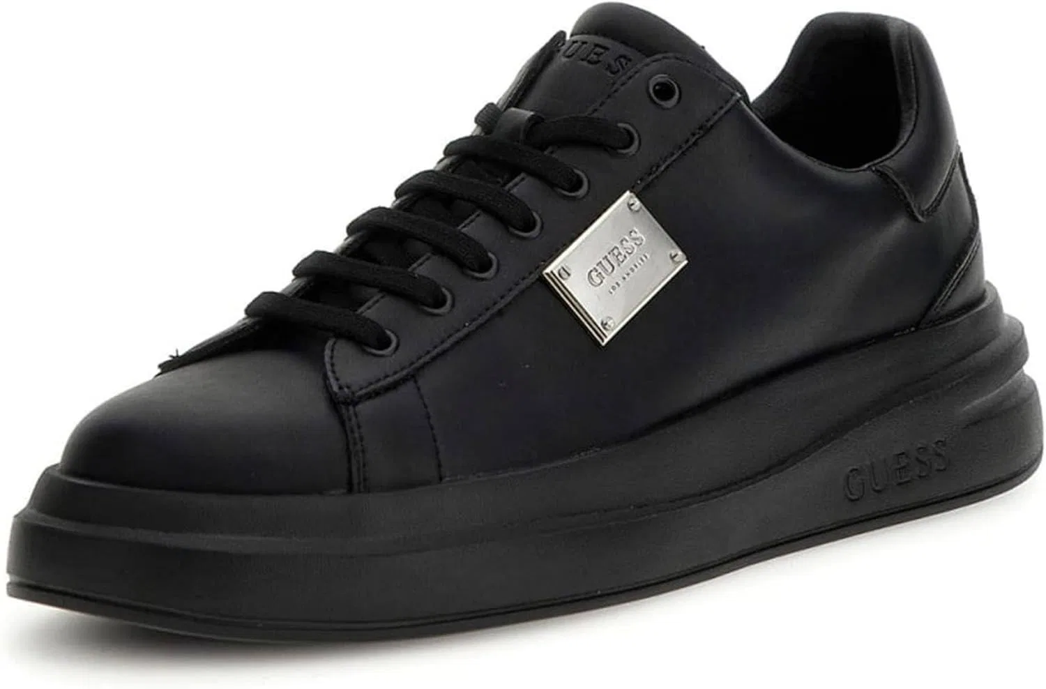 Кроссовки GUESS Scarpe Uomo Elba U25GU10 FMFELBELE12 в цвете Ecopelle Black — фото 4