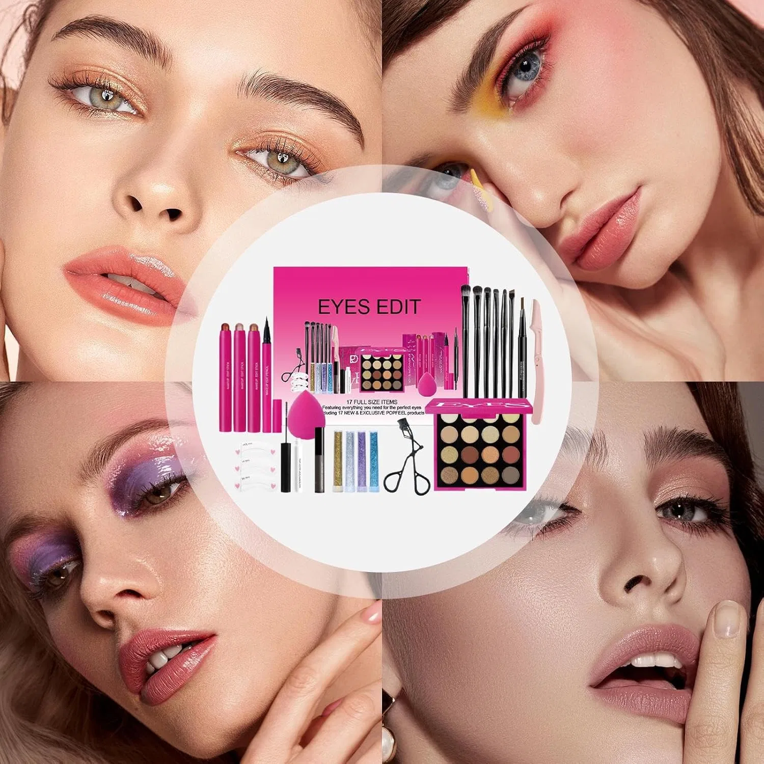 Набор для макияжа глаз Eye Makeup Kit, белый — фото 4