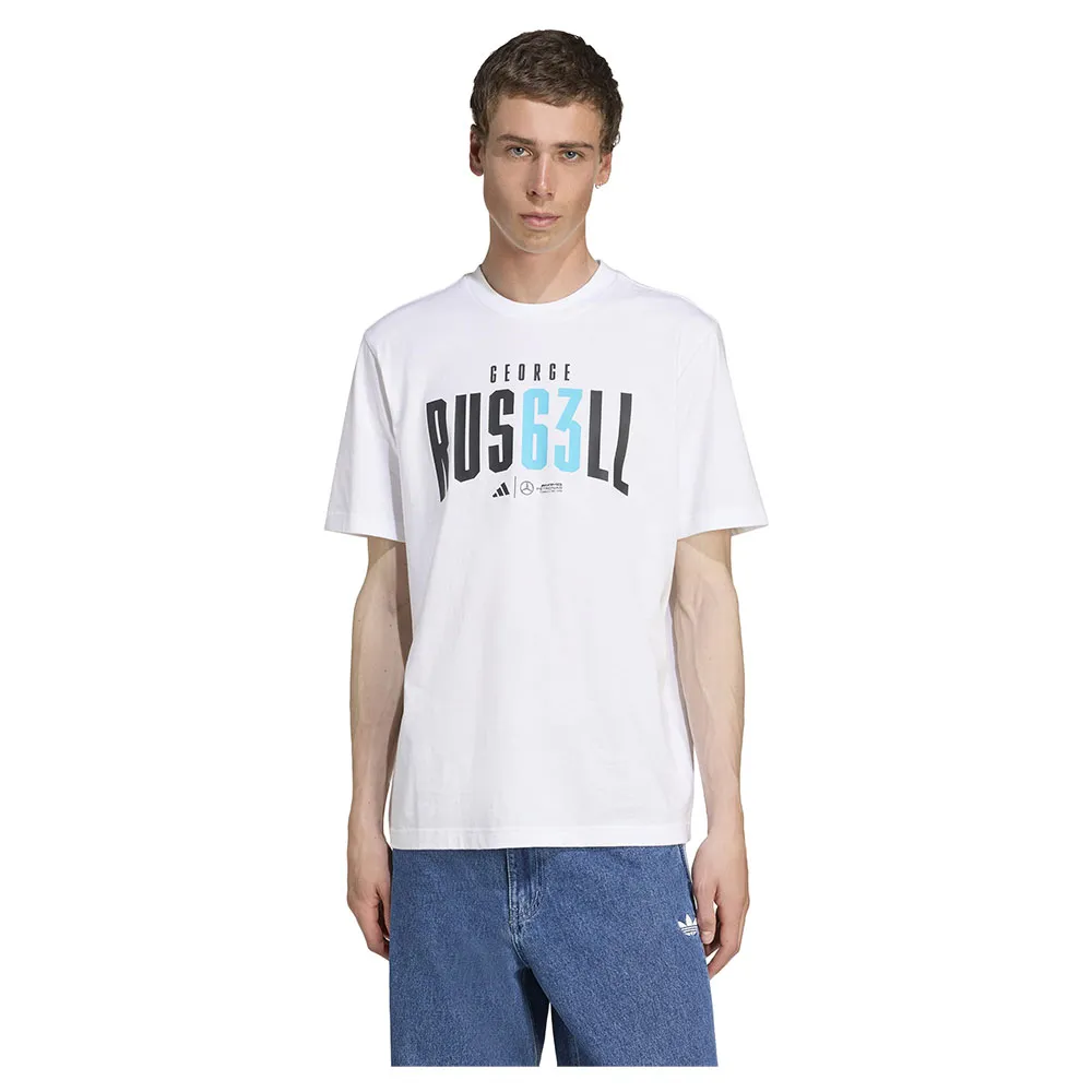 

Футболка с коротким рукавом adidas Mercedes-AMG Petronas Formula One Team George Russell, белый