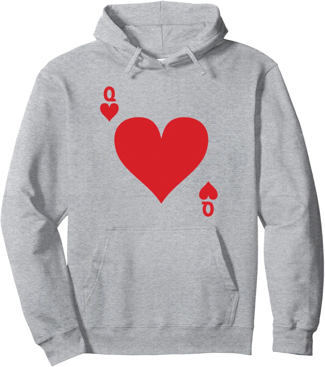 

Костюмная толстовка с капюшоном в стиле колоды карт Queen Hearts Deck Of Cards Matching Couples Cosplay Costumes, серый