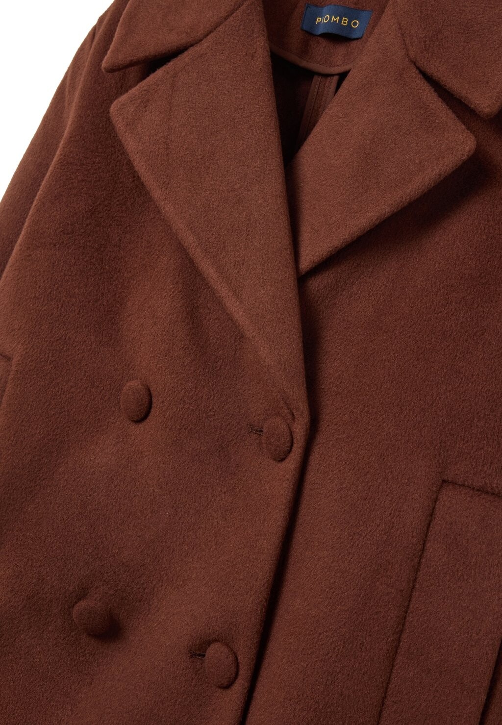 

Легкая куртка SHORT DOUBLE-BREASTED COAT PIOMBO, коричневый