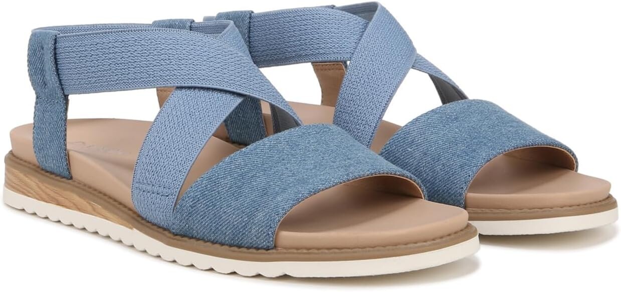

Сандалии Dr. Scholl's Islander Strappy Flat Sandal, цвет Blue Denim