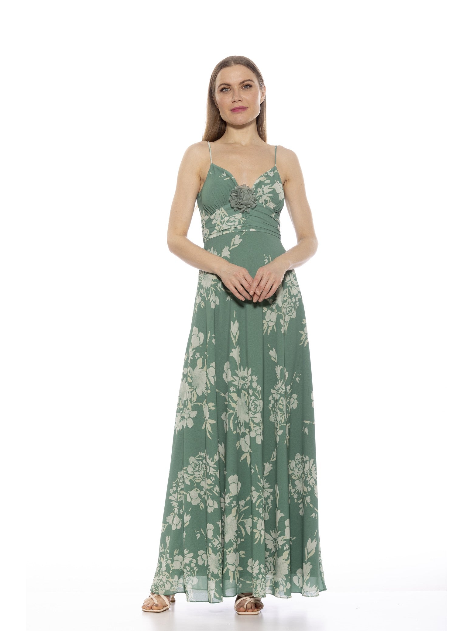 

Платье Лейлы ALEXIA ADMOR, цвет green floral