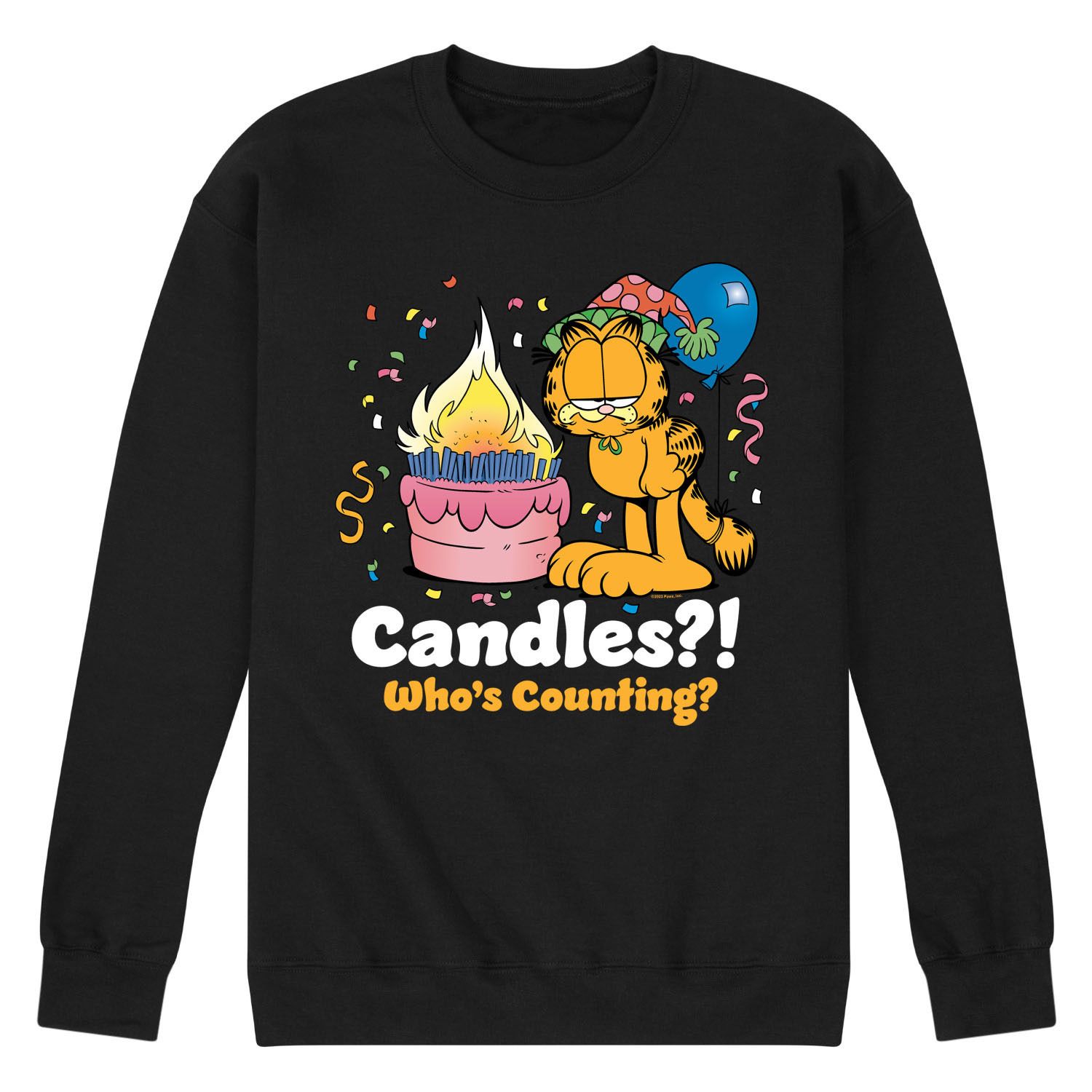 

Мужская футболка Garfield Candles с рисунком Who's Counting Licensed Character