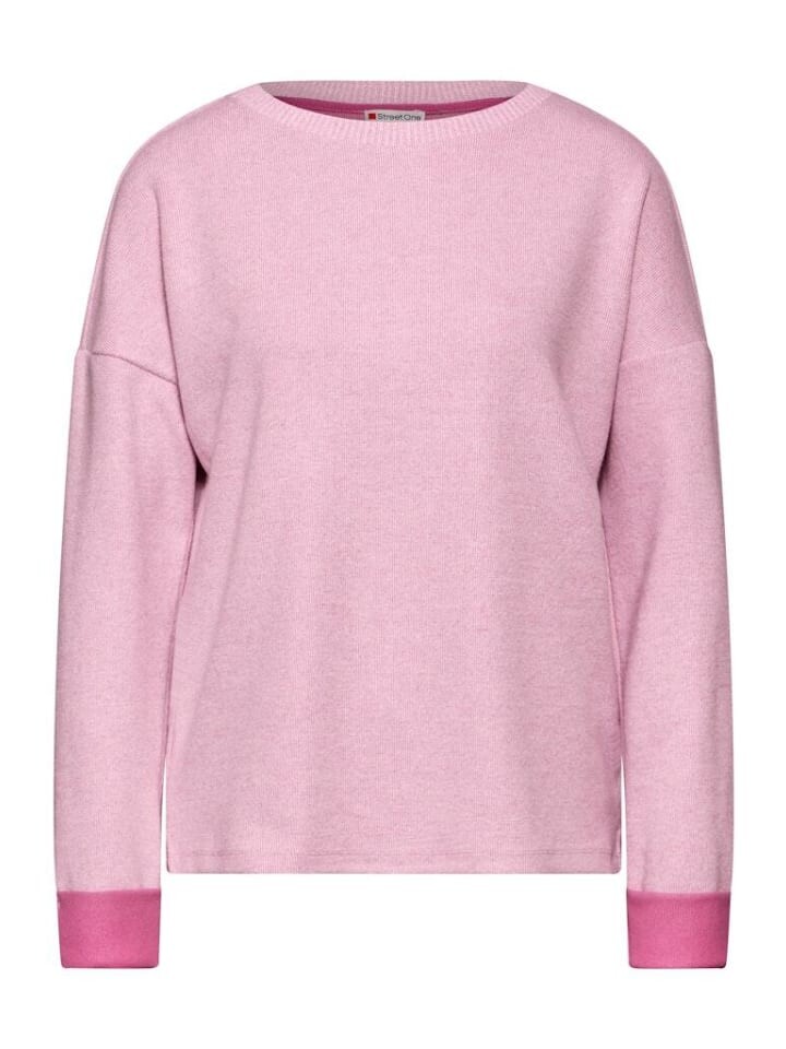 

Лонгслив Street One Langarmshirt, цвет sunrise pink mel.