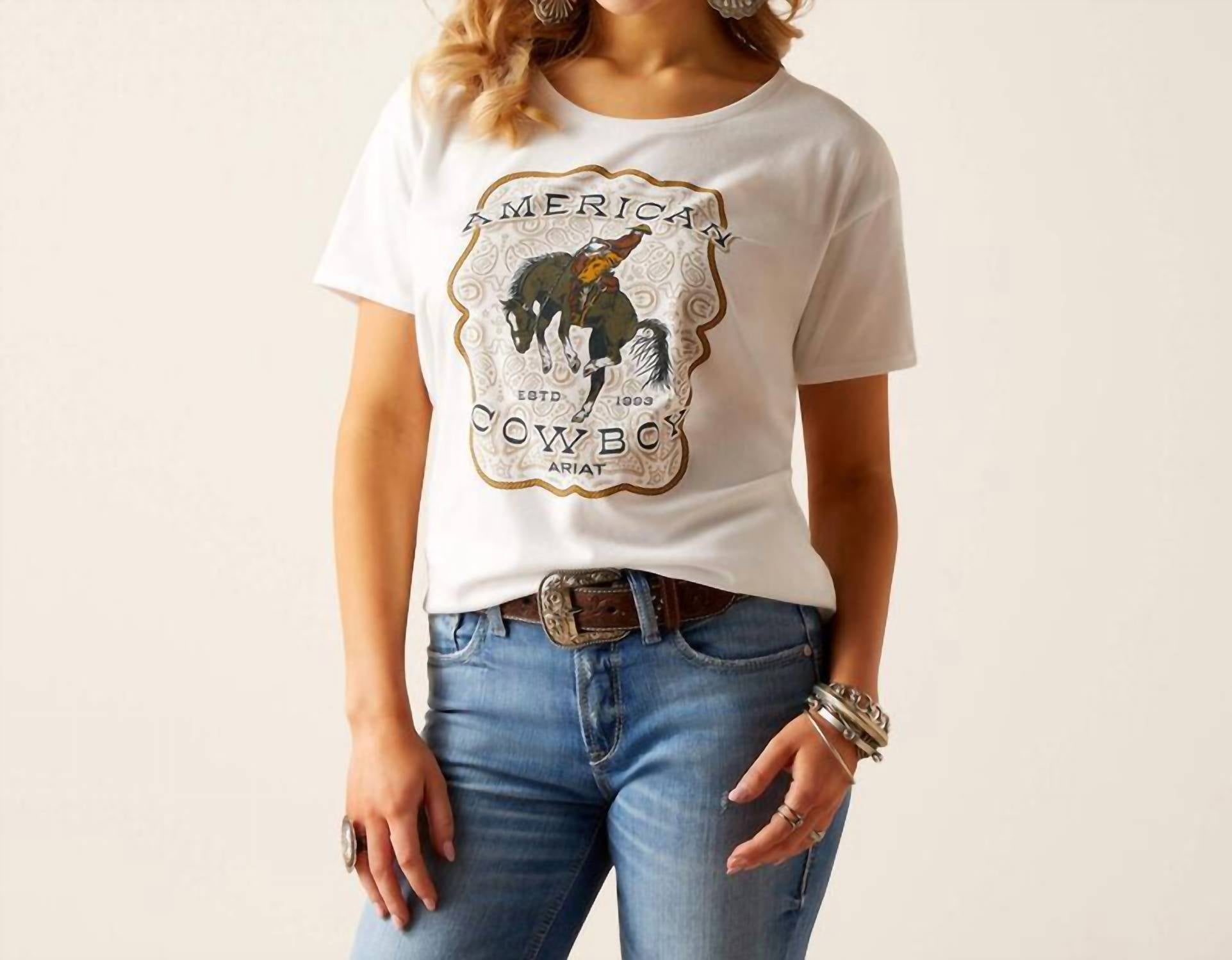 

Футболка American Cowboy белого цвета ARIAT