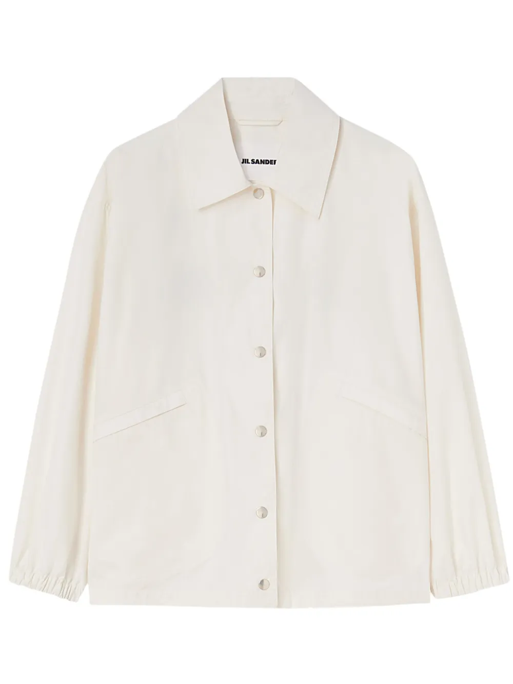 

Куртка-рубашка с логотипом JIL SANDER, белый