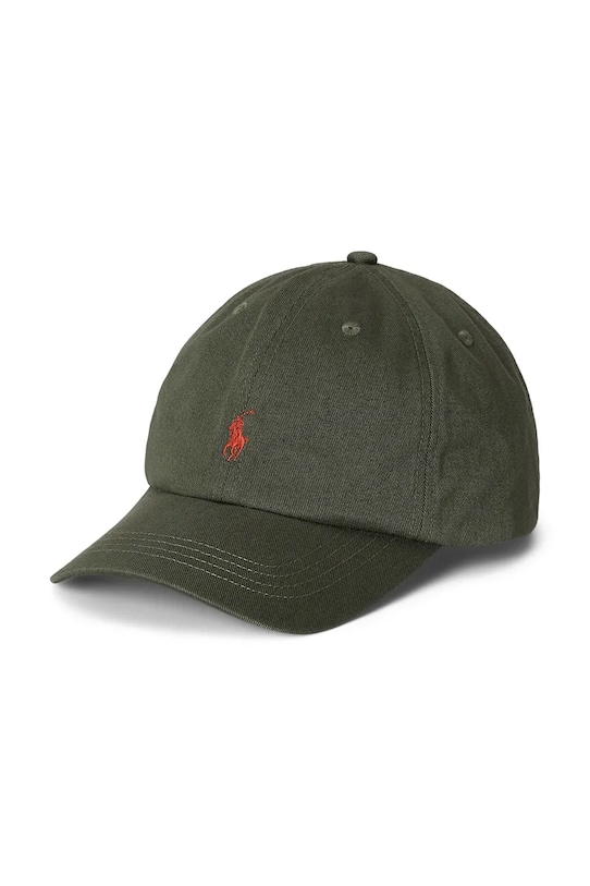

Хлопковая кепка с козырьком Polo Ralph Lauren, зеленый