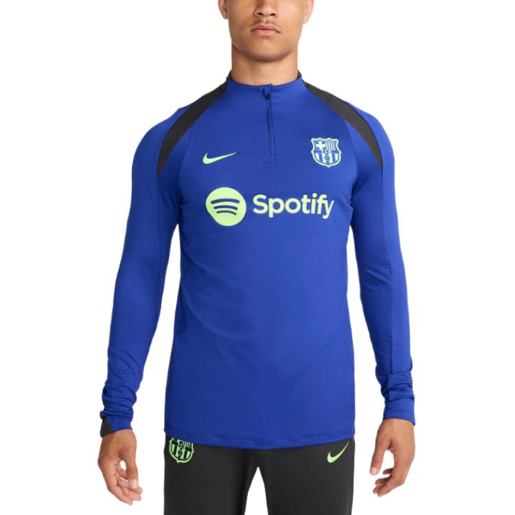 Футболка для тренировок Nike Dri FIT FC Barcelona Strike Third Мужская, синяя — фото 2