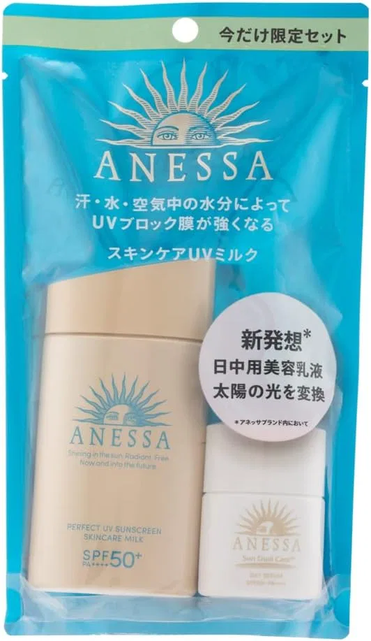 Солнцезащитное молочко ANESSA Perfect UV Skin Care Milk N Trial Set 60 мл — фото 4