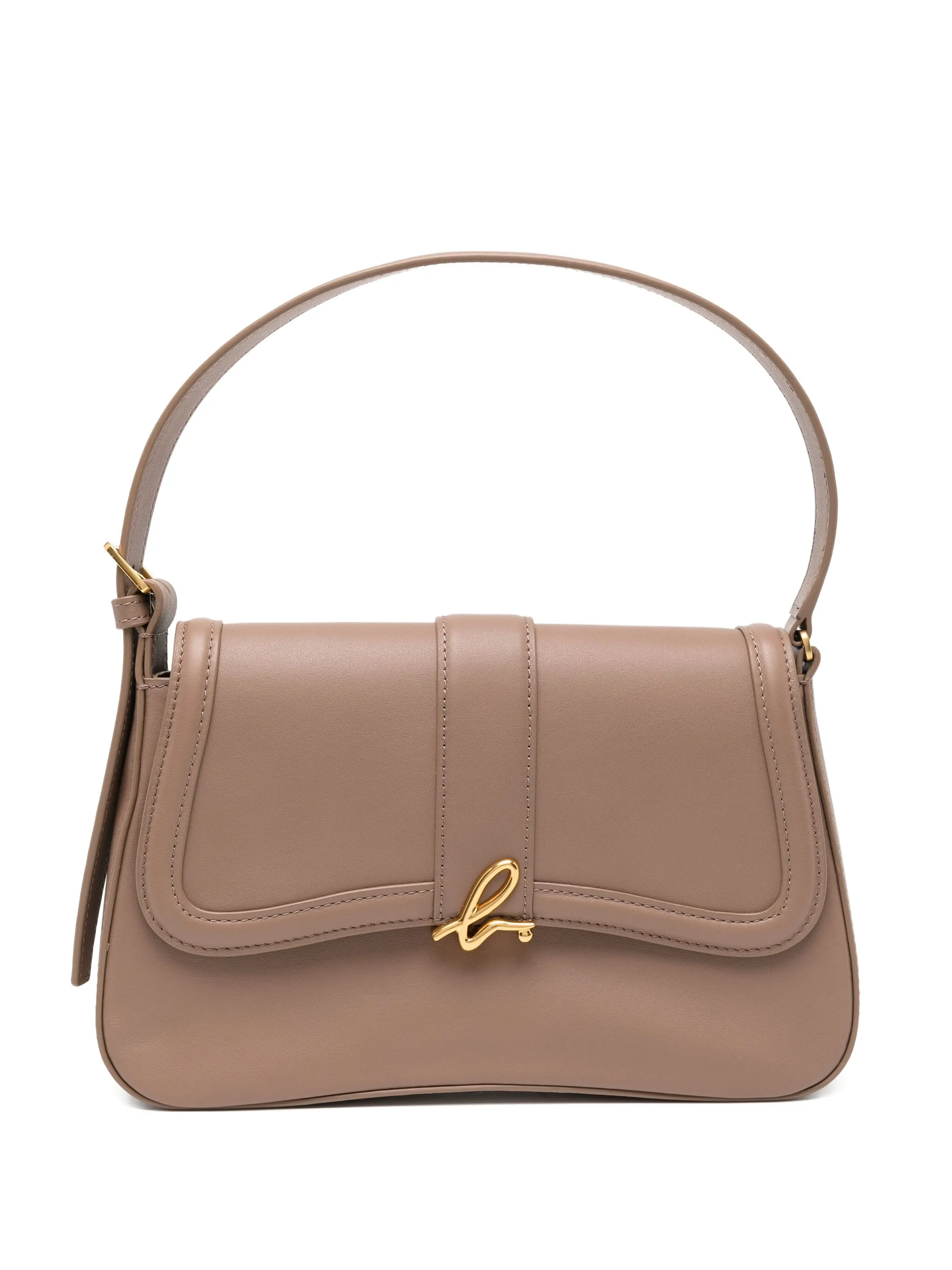 

Сумка на плечо с логотипом Agnès B., бежевый