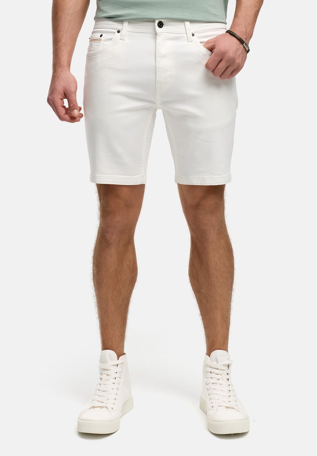 

Джинсовые шорты INSYMON INDICODE JEANS, кремовый