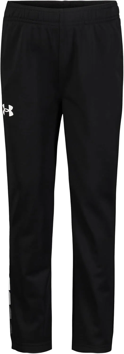 Детские спортивные штаны Under Armour Brawler Warm-up, быстросохнущие и влагоотводящие, свободного кроя, Black/White Big